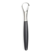 Stainless steel tongue scraper, Black